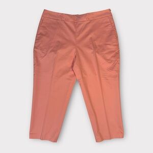 Pendleton Petite Coral Cotton-blend Cropped Ankle length Pants, size 16P